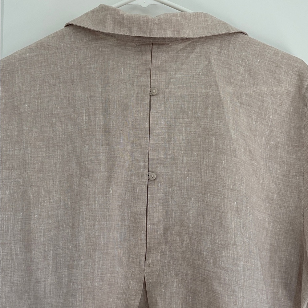 She goes no iron 100% linen quarter sleeve size 2 - Picture 5 of 5